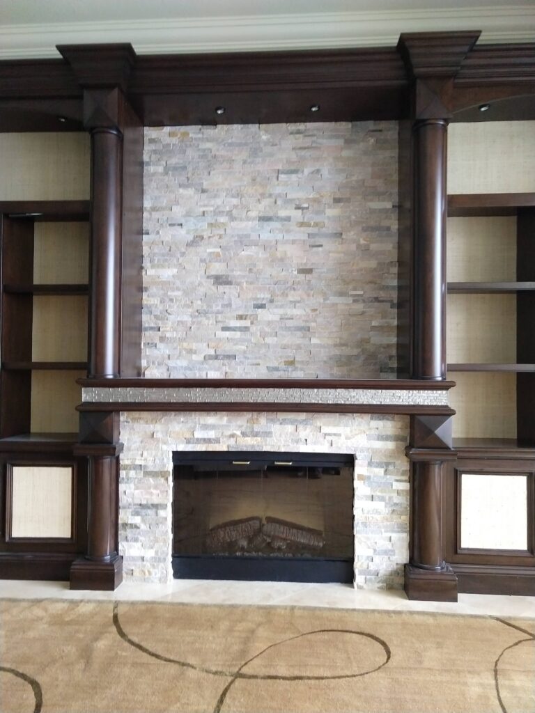 fireplace natural stone